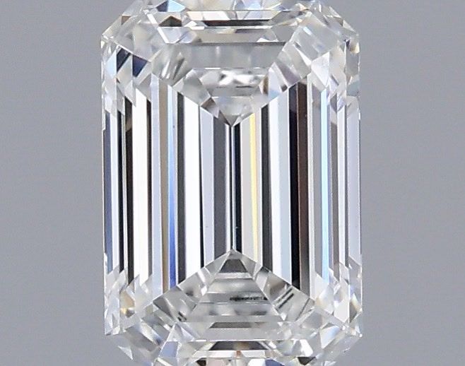 1.06 Carat Emerald Shaped, Ideal Cut, D Color, VVS2 Clarity, IGI Certified Lab Grown Diamond