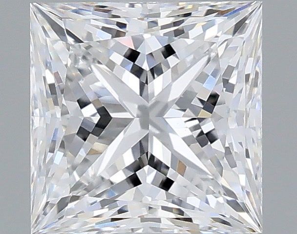 1.21 Carat Princess Shaped, Ideal Cut, D Color, VVS2 Clarity, IGI Certified Lab Grown Diamond