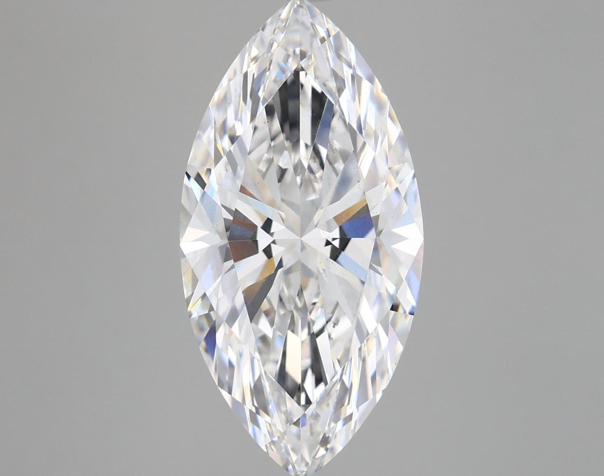 5.25 Carat Marquise Shaped, Ideal Cut, E Color, VS2 Clarity, IGI Certified Lab Grown Diamond