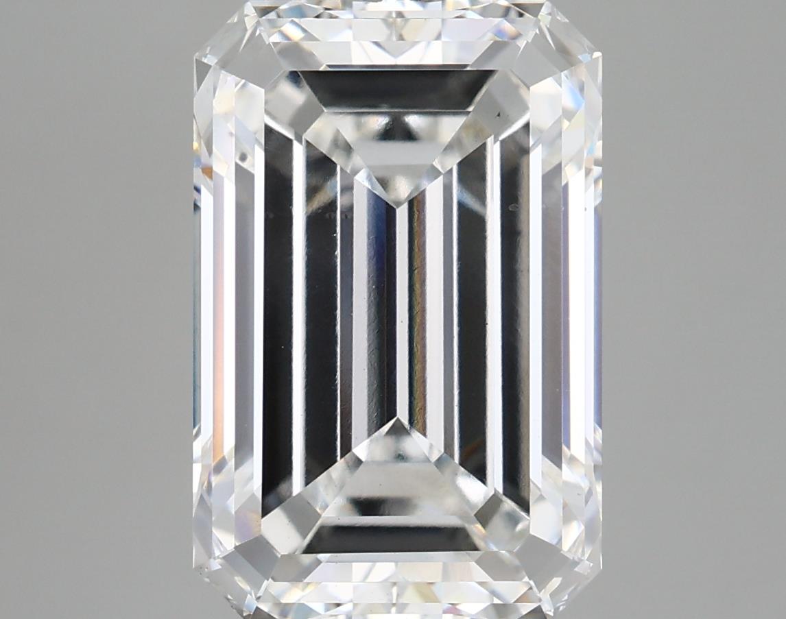7.06 Carat Emerald Shaped, Ideal Cut, E Color, VS2 Clarity, IGI Certified Lab Grown Diamond