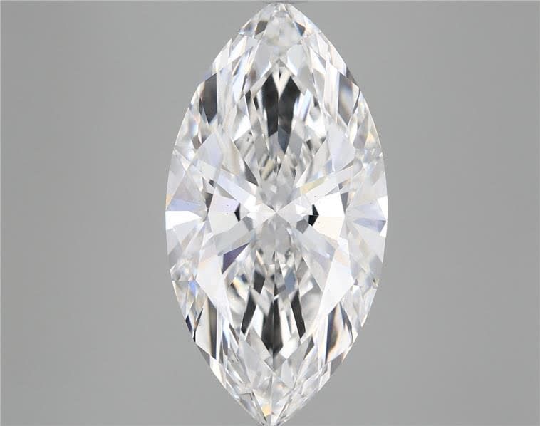 5.21 Carat Marquise Shaped, Ideal Cut, E Color, VS2 Clarity, IGI Certified Lab Grown Diamond
