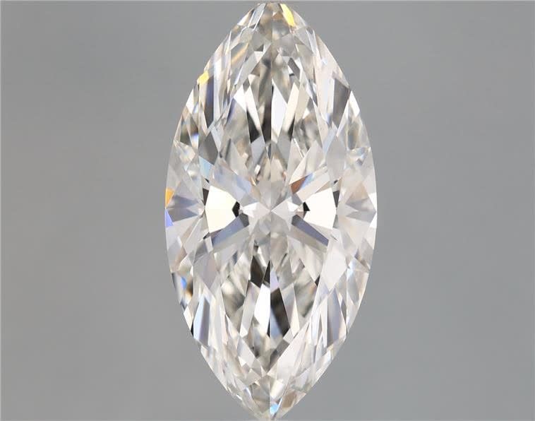 5.26 Carat Marquise Shaped, Ideal Cut, F Color, VS1 Clarity, IGI Certified Lab Grown Diamond