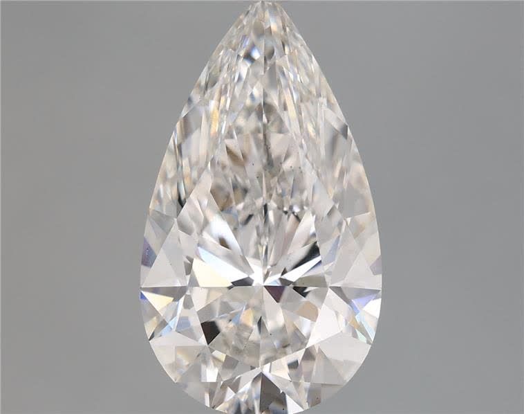 5.14 Carat Pear Shaped, Ideal Cut, E Color, VS2 Clarity, IGI Certified Lab Grown Diamond
