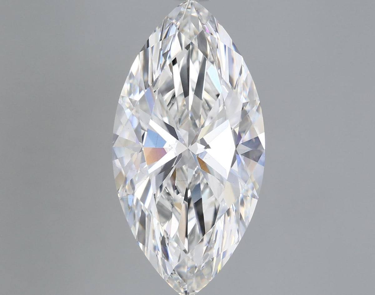 5.36 Carat Marquise Shaped, Ideal Cut, E Color, VS2 Clarity, IGI Certified Lab Grown Diamond