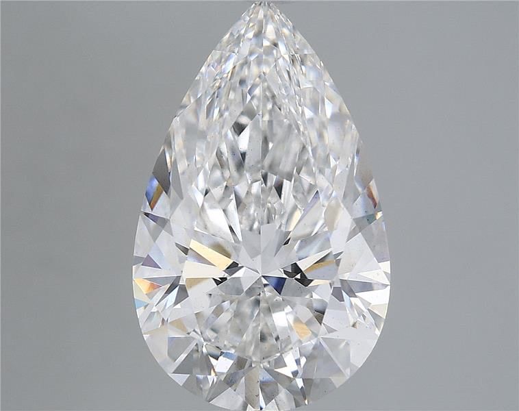 5.11 Carat Pear Shaped, Ideal Cut, E Color, VS2 Clarity, IGI Certified Lab Grown Diamond
