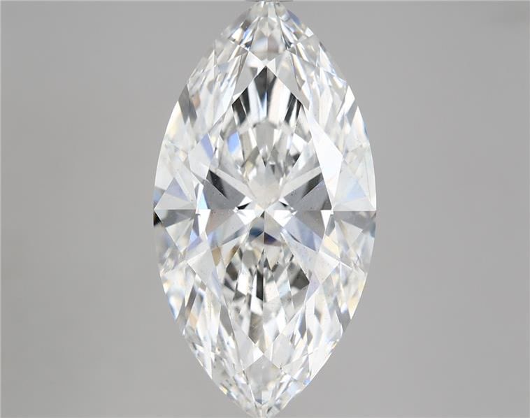 5.56 Carat Marquise Shaped, Ideal Cut, E Color, VS2 Clarity, IGI Certified Lab Grown Diamond