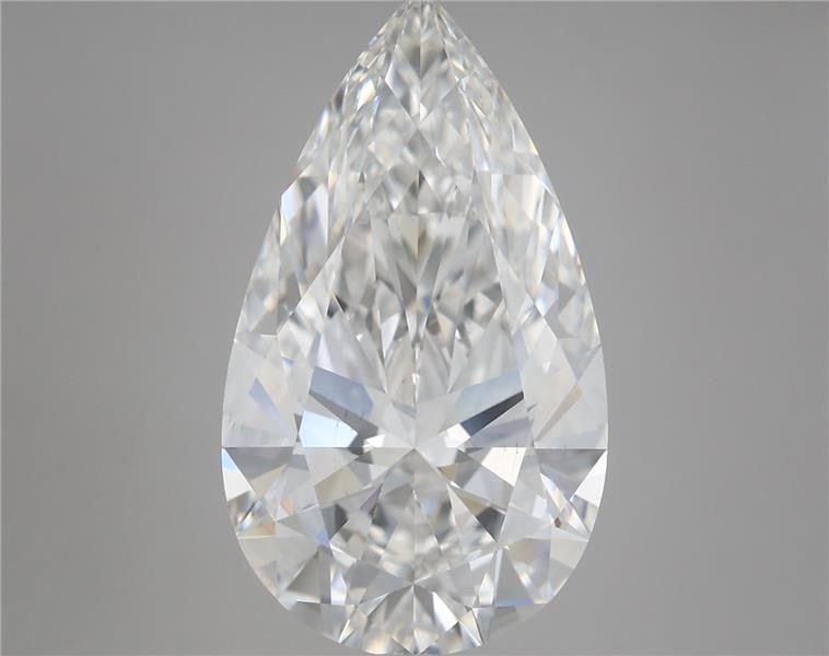 5.55 Carat Pear Shaped, Ideal Cut, E Color, VS2 Clarity, IGI Certified Lab Grown Diamond