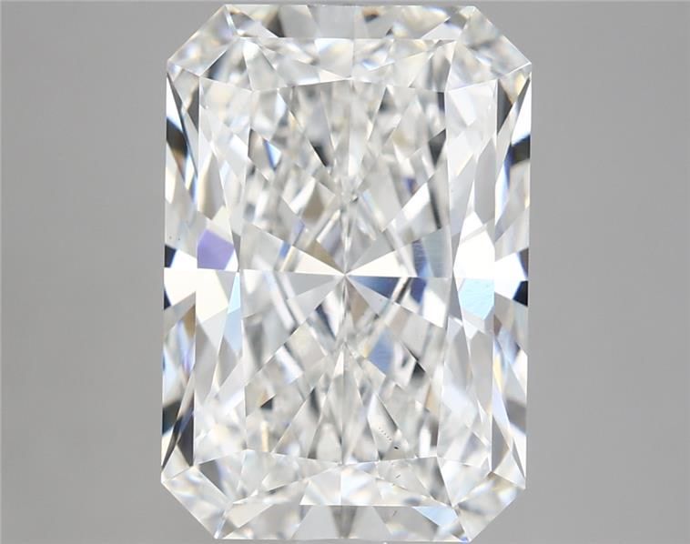 5.15 Carat Radiant Shaped, Excellent Cut, E Color, VS1 Clarity, IGI Certified Lab Grown Diamond