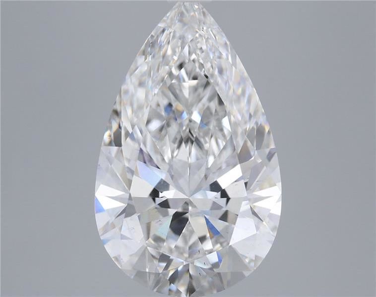 5.74 Carat Pear Shaped, Ideal Cut, E Color, VS2 Clarity, IGI Certified Lab Grown Diamond
