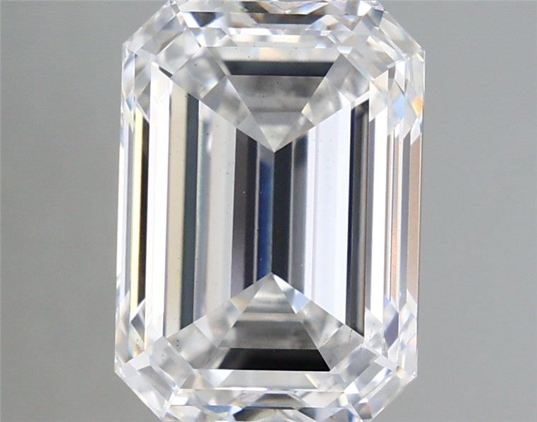 5.30 Carat Emerald Shaped, Ideal Cut, E Color, VS2 Clarity, IGI Certified Lab Grown Diamond