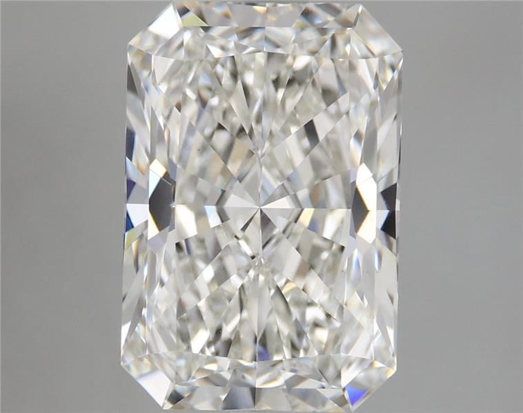 5.40 Carat Radiant Shaped, Ideal Cut, F Color, VS1 Clarity, IGI Certified Lab Grown Diamond