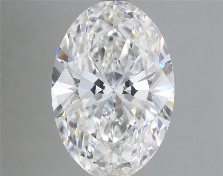 5.56 Carat Oval Shaped, Ideal Cut, F Color, VVS2 Clarity, IGI Certified Lab Grown Diamond