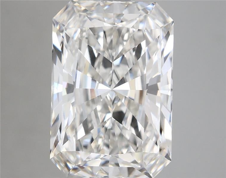 5.22 Carat Radiant Shaped, Ideal Cut, F Color, VS1 Clarity, IGI Certified Lab Grown Diamond