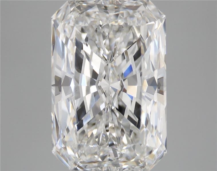 5.17 Carat Radiant Shaped, Excellent Cut, E Color, VS2 Clarity, IGI Certified Lab Grown Diamond
