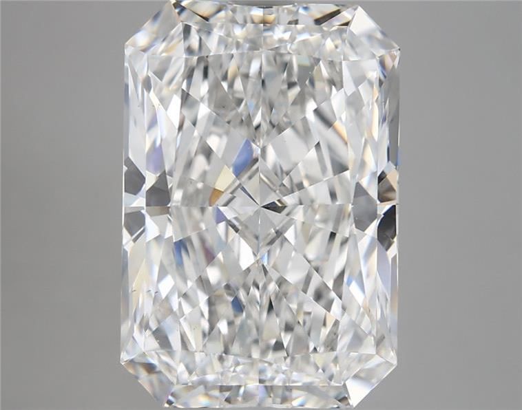 6.65 Carat Radiant Shaped, Ideal Cut, F Color, VS2 Clarity, IGI Certified Lab Grown Diamond