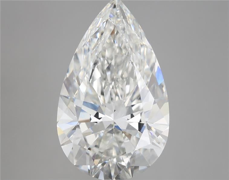 5.23 Carat Pear Shaped, Ideal Cut, G Color, VS1 Clarity, IGI Certified Lab Grown Diamond