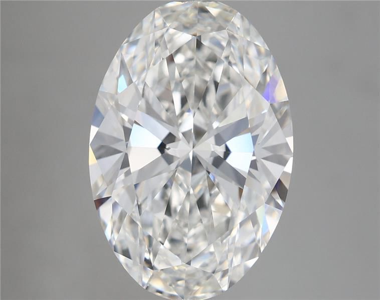 5.53 Carat Oval Shaped, Ideal Cut, F Color, VVS2 Clarity, IGI Certified Lab Grown Diamond