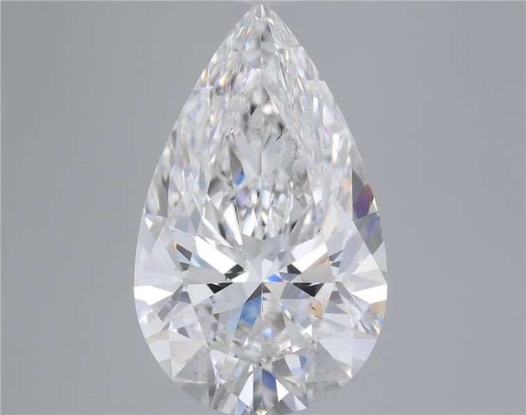 6.19 Carat Pear Shaped, Ideal Cut, E Color, VS2 Clarity, IGI Certified Lab Grown Diamond