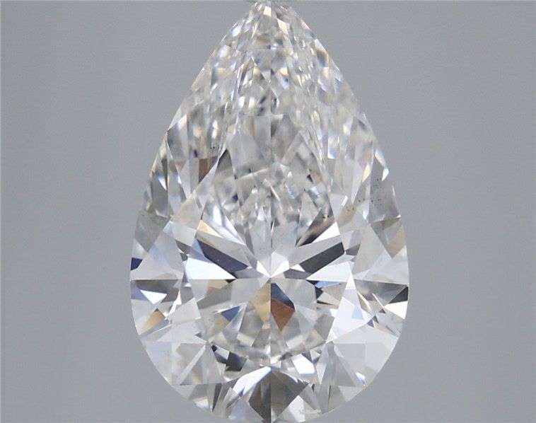 4.74 Carat Pear Shaped, Ideal Cut, F Color, VS2 Clarity, IGI Certified Lab Grown Diamond