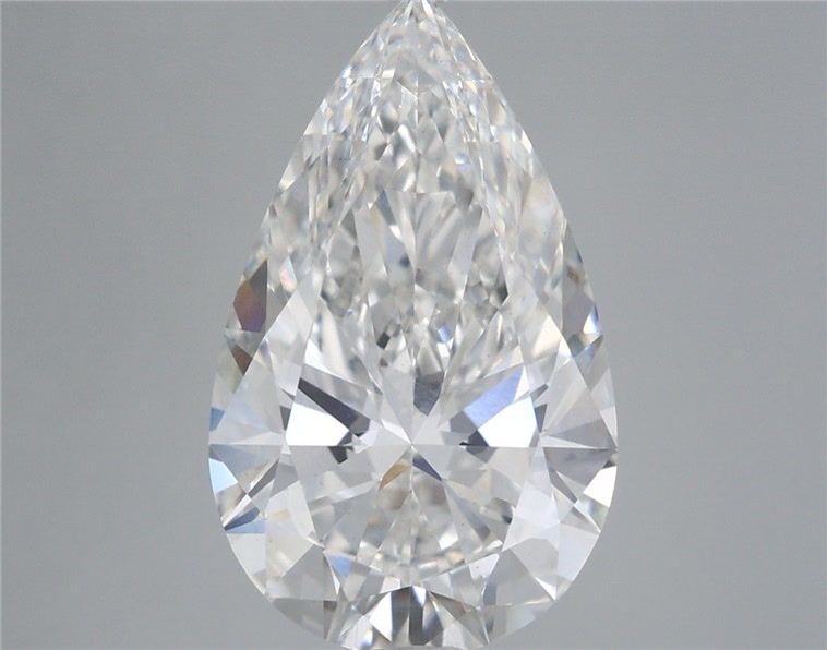 5.32 Carat Pear Shaped, Ideal Cut, F Color, VS1 Clarity, IGI Certified Lab Grown Diamond