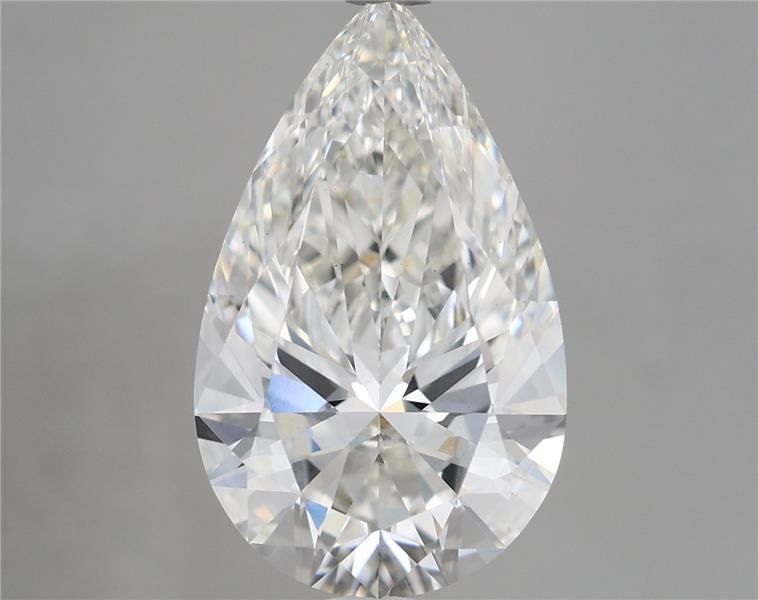 5.30 Carat Pear Shaped, Ideal Cut, F Color, VS1 Clarity, IGI Certified Lab Grown Diamond