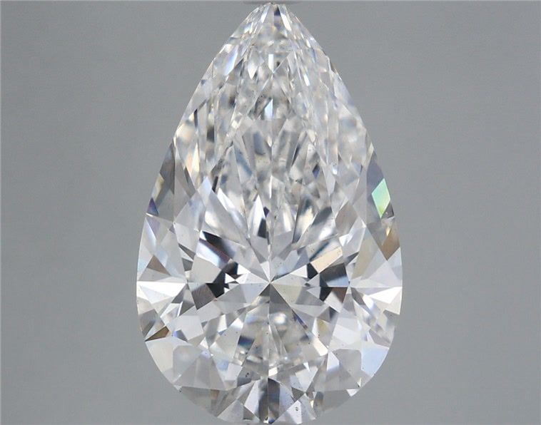 5.46 Carat Pear Shaped, Ideal Cut, E Color, VS2 Clarity, IGI Certified Lab Grown Diamond
