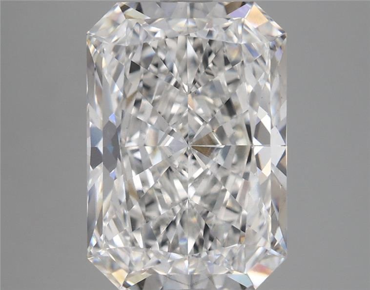 5.43 Carat Radiant Shaped, Ideal Cut, E Color, VS1 Clarity, IGI Certified Lab Grown Diamond