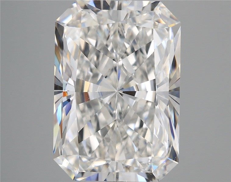 5.44 Carat Radiant Shaped, Ideal Cut, E Color, VS1 Clarity, IGI Certified Lab Grown Diamond