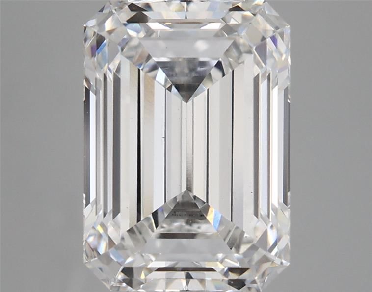 5.22 Carat Emerald Shaped, Ideal Cut, E Color, VS1 Clarity, IGI Certified Lab Grown Diamond