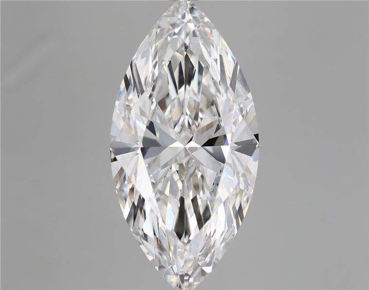 5.14 Carat Marquise Shaped, Ideal Cut, F Color, VVS2 Clarity, IGI Certified Lab Grown Diamond