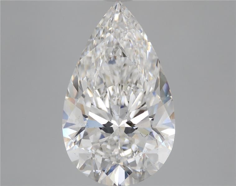 5.18 Carat Pear Shaped, Ideal Cut, E Color, VS2 Clarity, IGI Certified Lab Grown Diamond