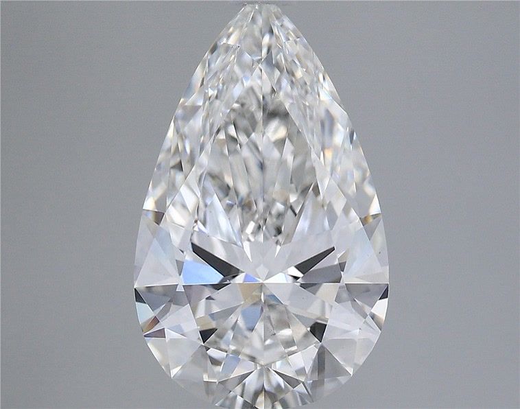 3.32 Carat Pear Shaped, Ideal Cut, E Color, VS1 Clarity, IGI Certified Lab Grown Diamond