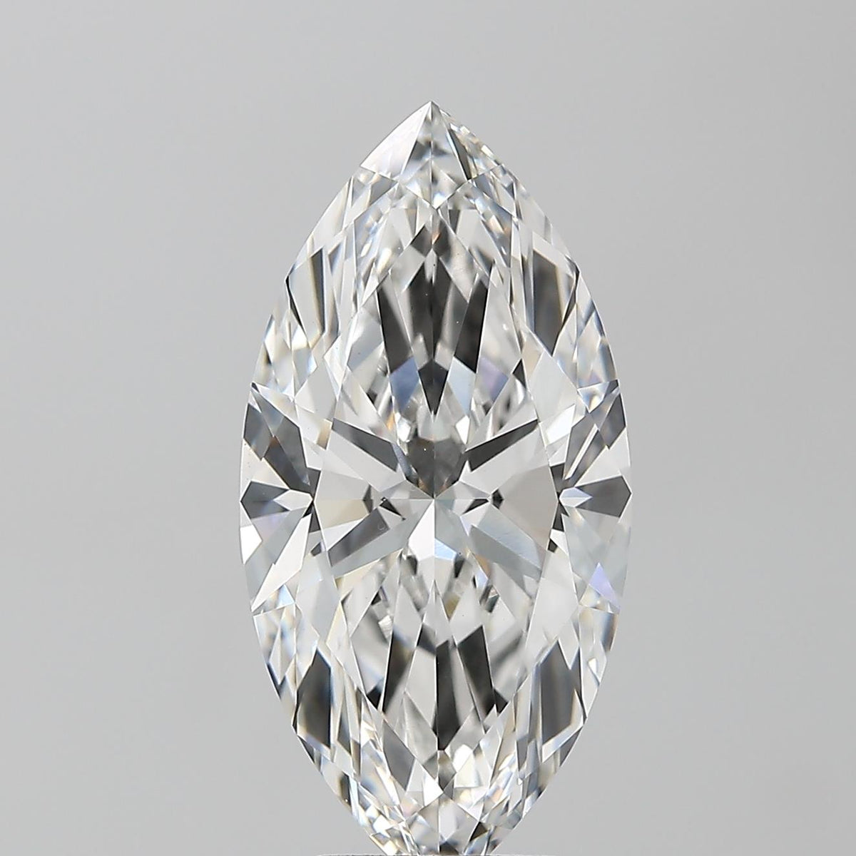 5.27 Carat Marquise Shaped, Ideal Cut, F Color, VVS2 Clarity, IGI Certified Lab Grown Diamond