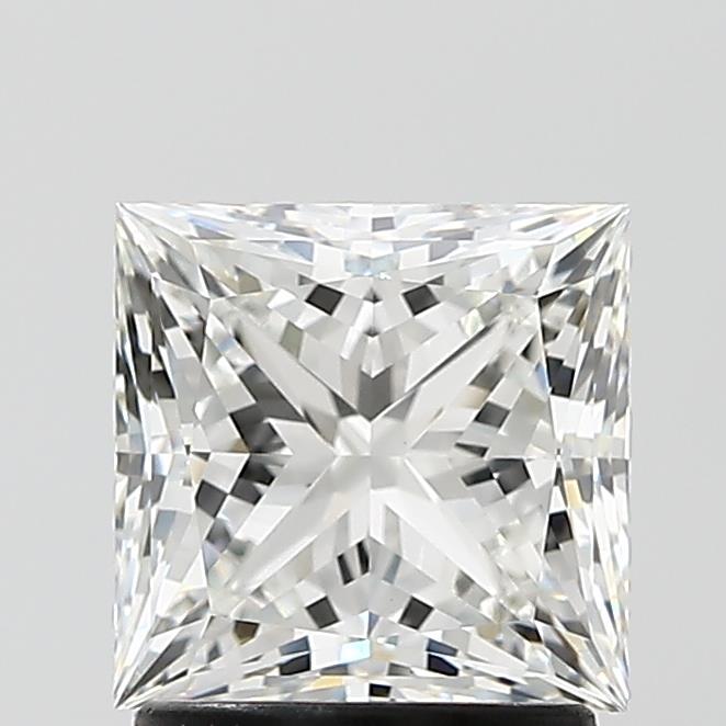 1.83 Carat Princess Shaped, Ideal Cut, F Color, VVS2 Clarity, IGI Certified Lab Grown Diamond