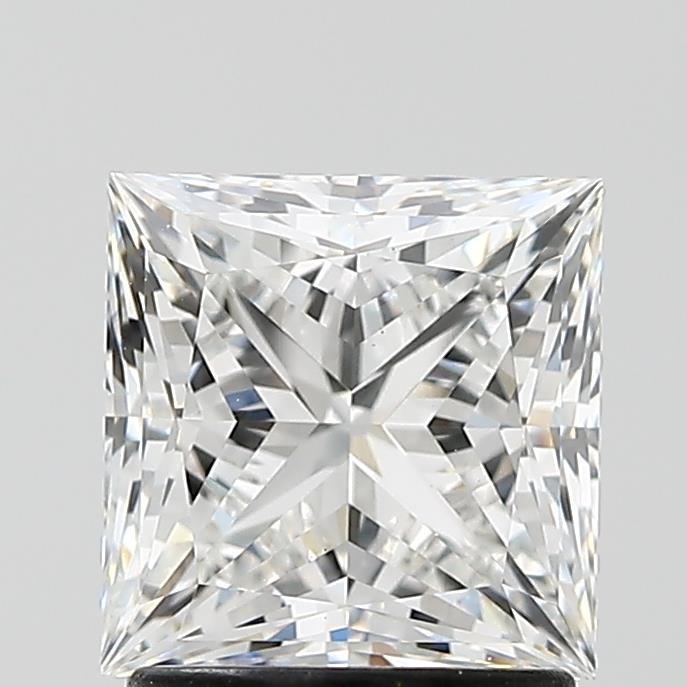 1.86 Carat Princess Shaped, Ideal Cut, E Color, VS1 Clarity, IGI Certified Lab Grown Diamond