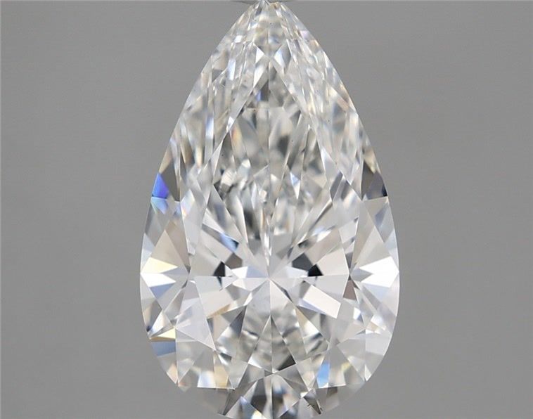3.33 Carat Pear Shaped, Ideal Cut, E Color, VS1 Clarity, IGI Certified Lab Grown Diamond