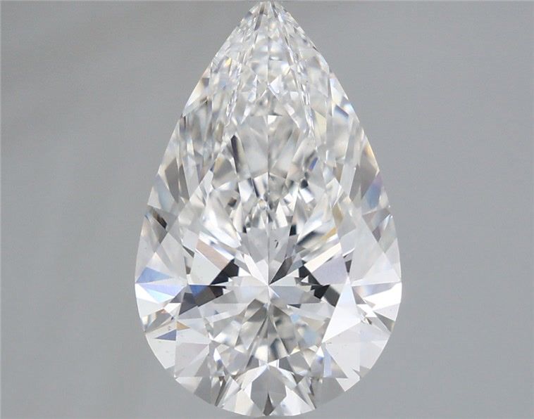 3.85 Carat Pear Shaped, Ideal Cut, E Color, VS1 Clarity, IGI Certified Lab Grown Diamond