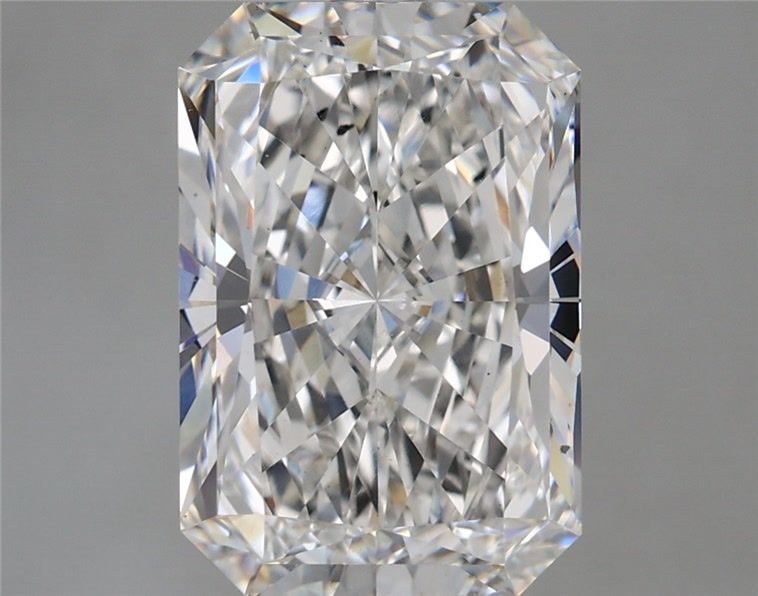 5.12 Carat Radiant Shaped, Ideal Cut, F Color, VS2 Clarity, IGI Certified Lab Grown Diamond