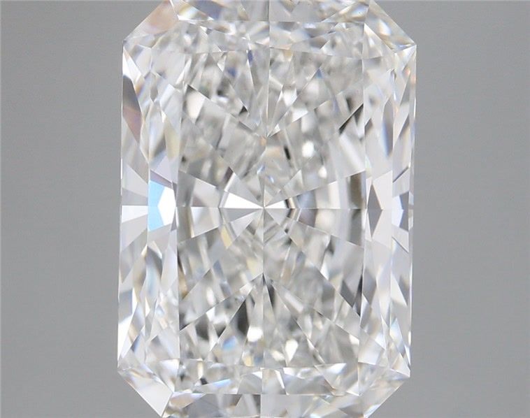 5.19 Carat Radiant Shaped, Excellent Cut, F Color, VVS2 Clarity, IGI Certified Lab Grown Diamond