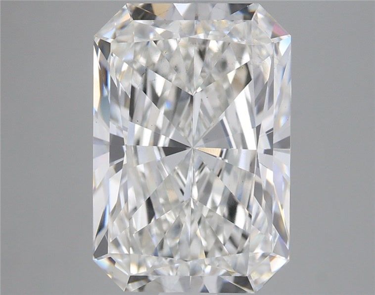 5.21 Carat Radiant Shaped, Ideal Cut, F Color, VS2 Clarity, IGI Certified Lab Grown Diamond
