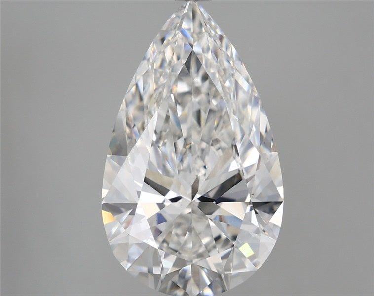 5.82 Carat Pear Shaped, Ideal Cut, E Color, VS1 Clarity, IGI Certified Lab Grown Diamond