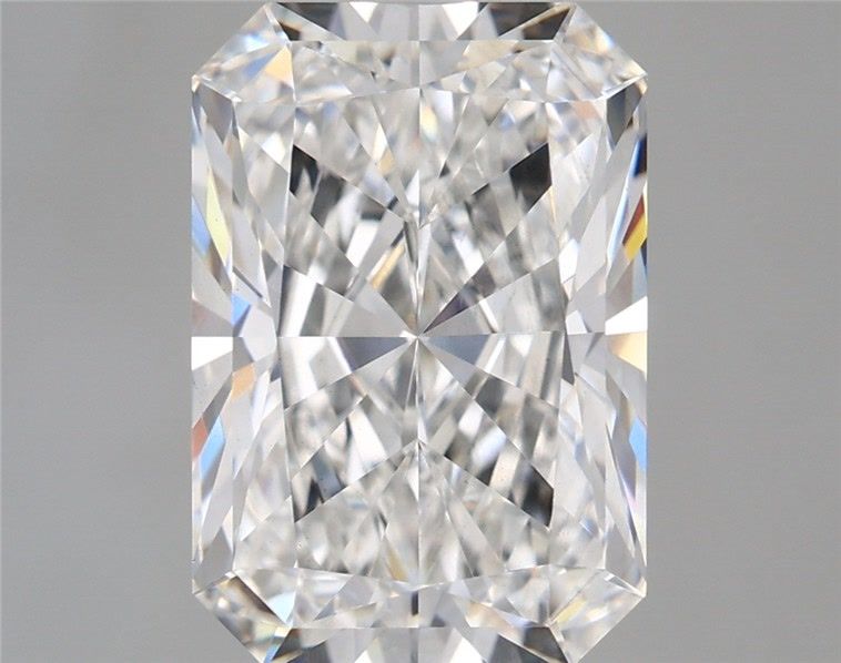 5.30 Carat Radiant Shaped, Ideal Cut, F Color, VS1 Clarity, IGI Certified Lab Grown Diamond