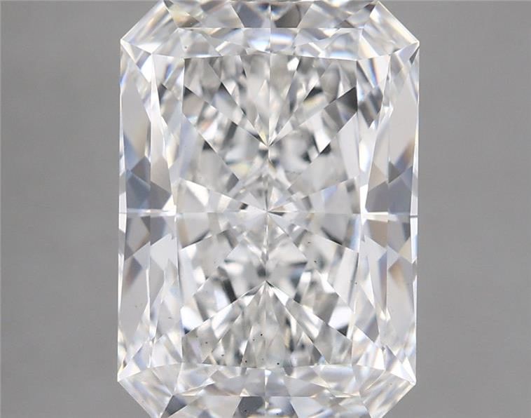 5.60 Carat Radiant Shaped, Ideal Cut, F Color, VS1 Clarity, IGI Certified Lab Grown Diamond
