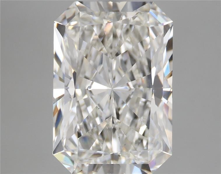 5.26 Carat Radiant Shaped, Ideal Cut, F Color, VS1 Clarity, IGI Certified Lab Grown Diamond