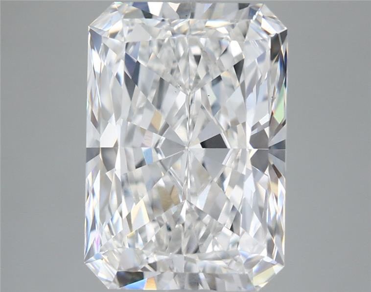 5.34 Carat Radiant Shaped, Ideal Cut, E Color, VS1 Clarity, IGI Certified Lab Grown Diamond