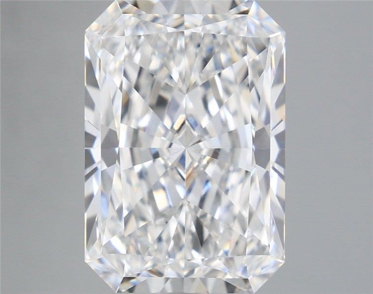 5.53 Carat Radiant Shaped, Ideal Cut, F Color, VVS2 Clarity, IGI Certified Lab Grown Diamond