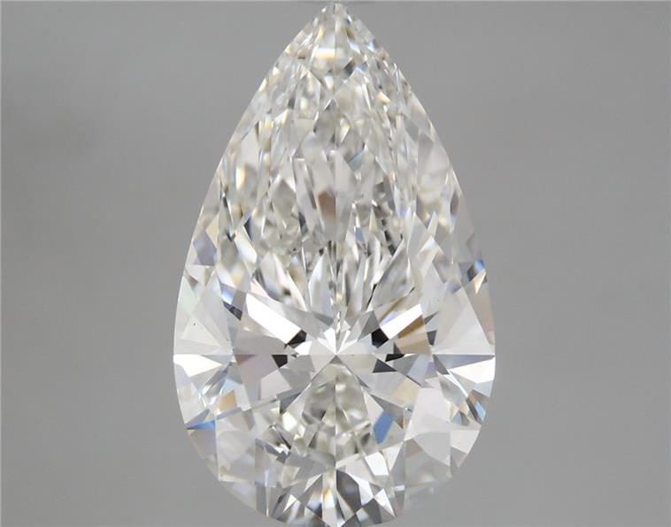 3.68 Carat Pear Shaped, Ideal Cut, F Color, VS1 Clarity, IGI Certified Lab Grown Diamond