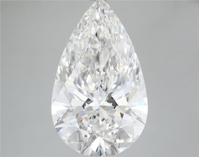 5.19 Carat Pear Shaped, Ideal Cut, E Color, VS2 Clarity, IGI Certified Lab Grown Diamond