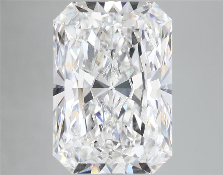 5.34 Carat Radiant Shaped, Ideal Cut, E Color, VS2 Clarity, IGI Certified Lab Grown Diamond