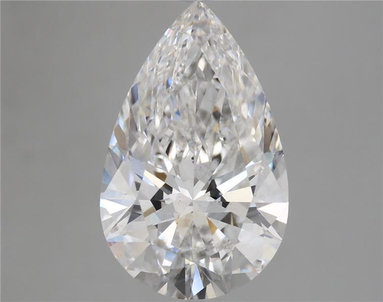 5.41 Carat Pear Shaped, Ideal Cut, E Color, VS2 Clarity, IGI Certified Lab Grown Diamond